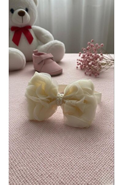 BİLGEN Style Κοριτσίστικη ελαστική μπαντάνα με τόξο τριαντάφυλλο