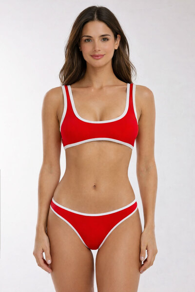 AYYILDIZ 4506 Червоний бікіні комплект