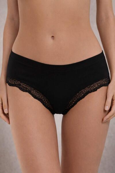 AYYILDIZ Μαύρο ψηλόμεσο εσώρουχο 2035