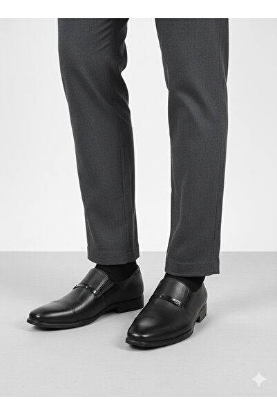 LİCCAS Erkek Mevsimlik Kundura Hakiki Deri  Kauççuk Taban Bağsız