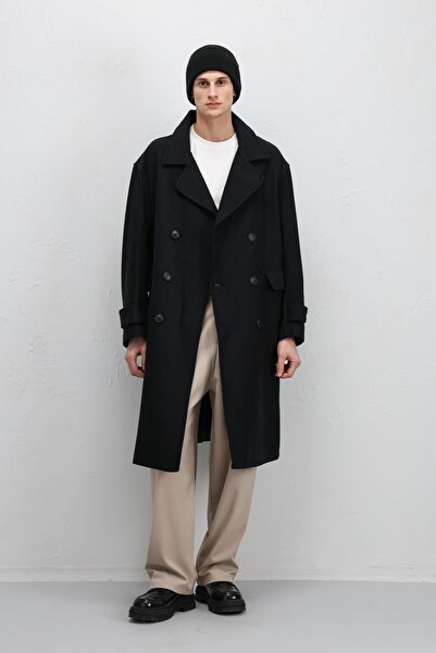 VAMOSCLO Black Oversize Coat