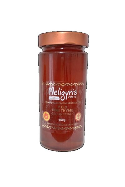 Meligyris Miere premium cretană de cimbru și pin, 550 g, Meligyris, 100%