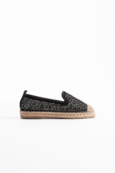 modaserdem Dune Women's Black Espadrille Shoes