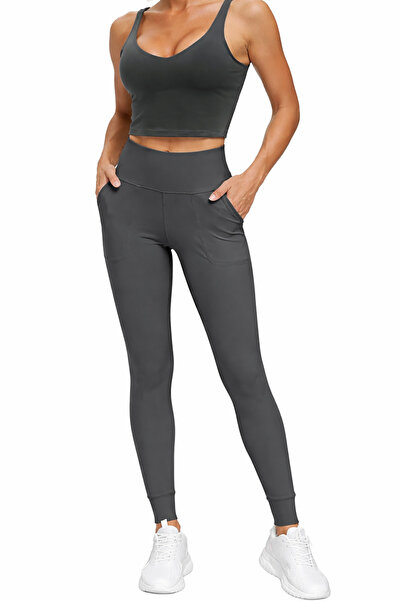 Get Crazy بنطال رياضي بتفاصيل جيوب يبرز انحناءات الجسم من نوع premium