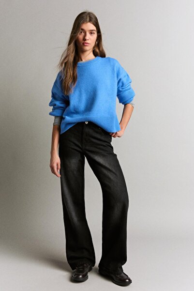 Bershka Baggy fit orta bel jean