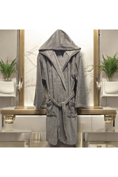 MYSOFTHOME Triga Bathrobe with Hood 100% Cotton