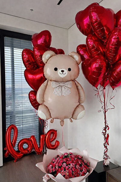 Baloncu Dede Kalpli Balon Sevgililer Günü Süs Evlilik Teklifi Malzemesi Yıldö...