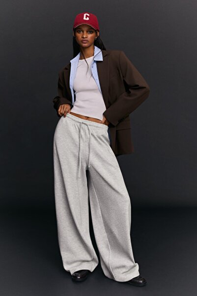 Bershka Barrel fit şardonlu stoperli pantolon