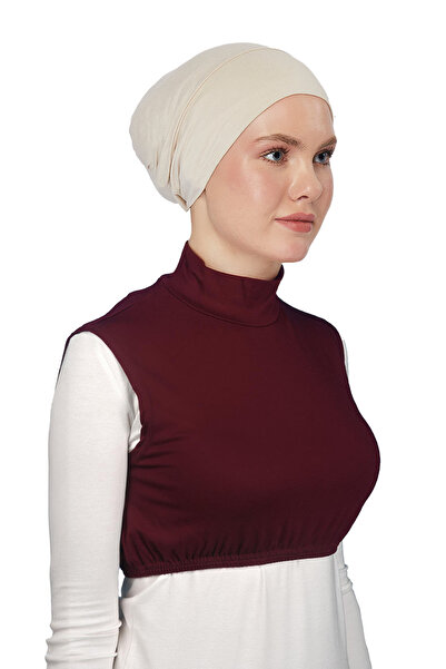 Altobeh Gât țesut cu mânecă zero, cu gât întreg, din lycra, din bumbac pieptă...