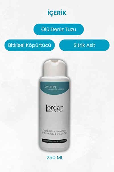 DALTON MARİNE COSMETİCS Jordan - Ölü Deniz Tuzu Içeren Stres Duş Jeli & Şampuan