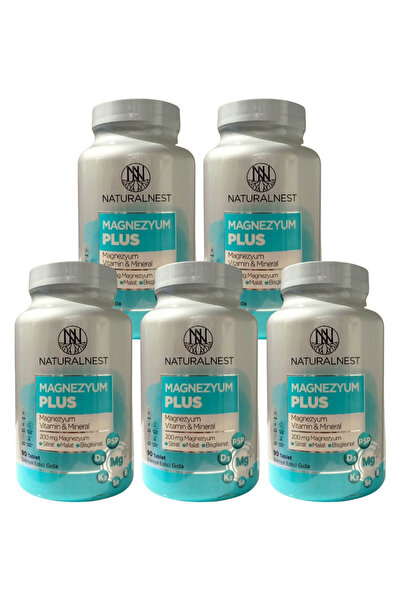 Naturalnest Magnezyum Plus 90 Tablet (5 Adet)
