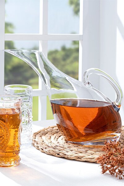 Glamis Selen Concept Yatık Ördek Model Lüx El Yapımı Cam Sürahi