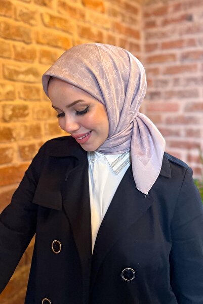 Aker Elegance Monogram Eşarp - 1090500-991 - Gül Kurusu