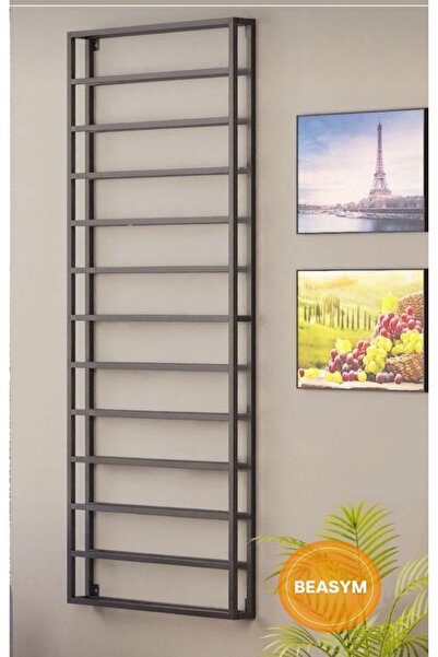 Genel Markalar 13 Katlı Metal Şarap Rafı, Duvara Monte, Şaraplık, Estetik ve ...