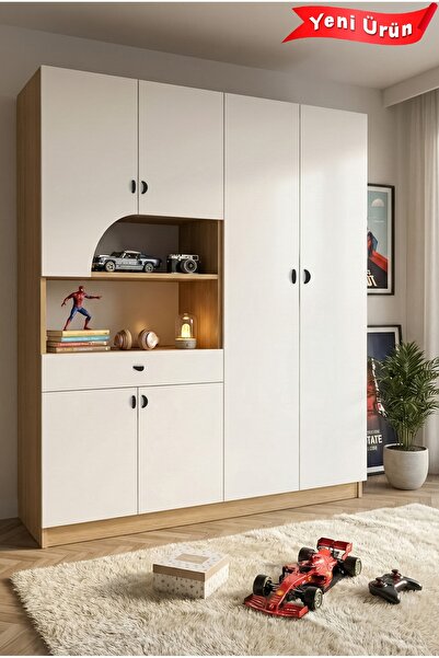 Platinreyon BİANCA 6 KAPAKLI 1 ÇEKMECELİ GARDIROP