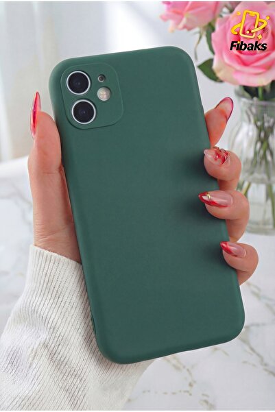 Fibaks حافظة لهاتف آيفون 12 مخملية، غطاء حماية من السيليكون السائل الناعم للك...