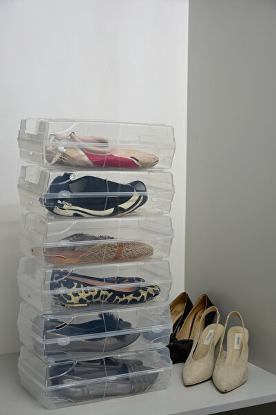 biedda Ayakkabı Saklama Kutusu - Şeffaf Kadın Ayakkabı Kabı Organizer Kutusu ...