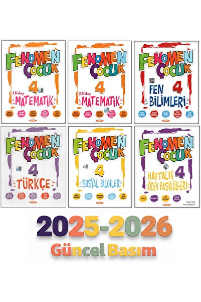 Fenomen Yayıncılık FENOMEN Ç. 4.SINIF SET (5 KITAP) + HAFTALIK ÖDEV FASIKÜLLERI