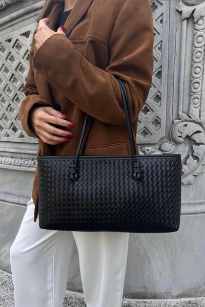 Mckanzie Geantă tip caiac cu model tricotat