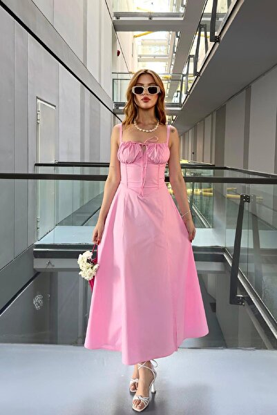 Angel Mia Rochie lungă din poplin roz