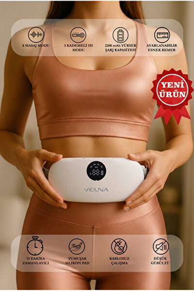 Velna Isıtmalı Şarjlı Masaj Kemeri – Regl Kemeri – Kramp – Bel ve Karın Masaj...