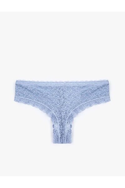 Koton Lenjerie intimă de damă Chiloți brazilieni din dantelă Albastru