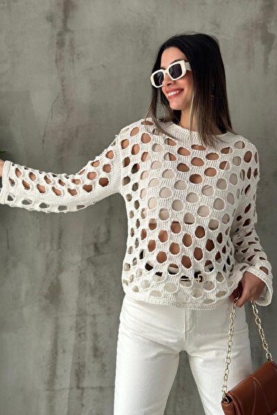 Angel Mia Ajurlu Bluz Bej