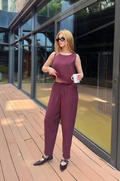 Angel Mia Σετ παντελόνι Zeta Βουργουνδίας