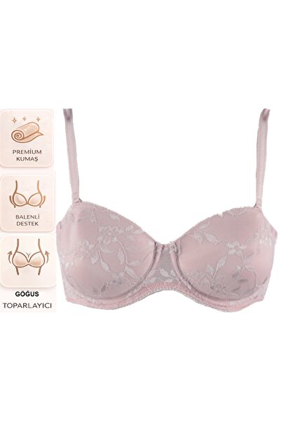 bipamuk حمالة صدر نسائية بدون دعم من الدانتيل، شكل طبيعي يبرز انحناءات الجسم