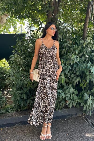 Angel Mia فستان ملفوف بطباعة الفهد