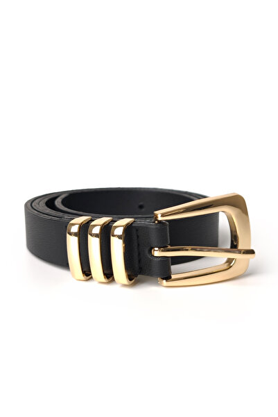 Ecrou Square Buckle Belt Black