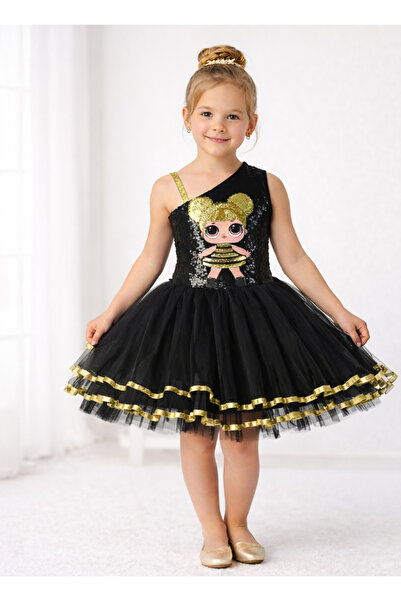 Papatya Kız Çocuk Siyah Lol Bebek