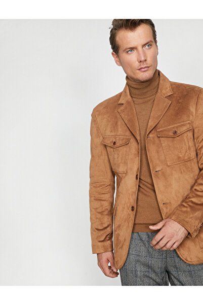 Koton Kabát so semišovým vzhľadom