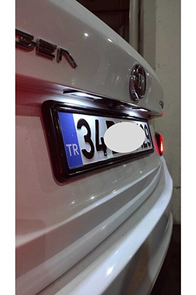 Autowise Parlak Siyah Çerçeveli Oto Plakalık Abs Plastik Esnek Piano Black Plakalık 2 Adet