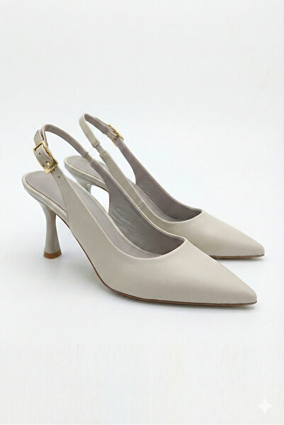 Shoesers Pantofi cu toc subțire cu vârf ascuțit pentru femei D aspect de piel...