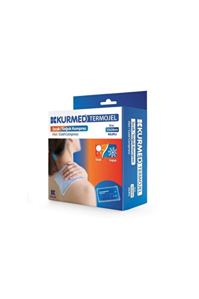 Kurtsan كمادة كورميد تيرموجيل ساخنة وباردة مع غطاء 13 × 26 سم