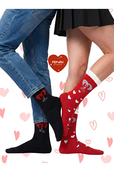 FENRA STUDIO Women's Men's Cotton Toeless Seamless Lover's 2-Piece Couple Set...