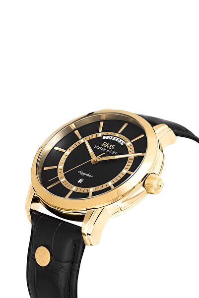 Romanson Siyah Deri Kordon Erkek Kol Saati L-RMS.1.AG1632.08