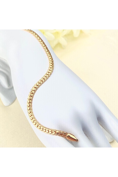 Kyver Braid Chain Bracelet Vintage Wicker Flat Knitted Steel Non-Tarnish Xupi...