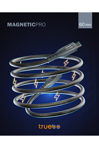 truebo MagneticPro Dayanıklı Şarj Ve Veri Kablosu