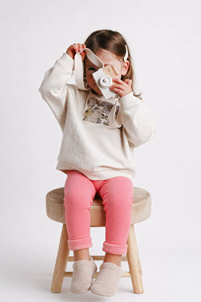 Katia&Bony İçi Havlu Çocuk Tayt Gül VIOLET