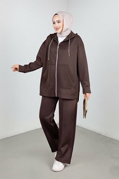 Weak Blue oversized με κουκούλα Σετ Αθλητική Φόρμα Τσέλανταρ Αθλητική Στολή -...