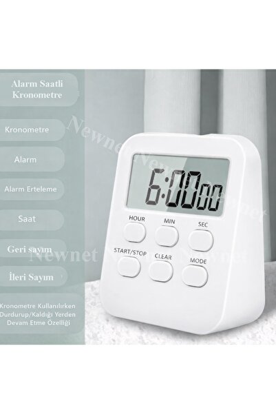gaman Alarmlı Dijital Öğrenci Sınav Kronometresi 24 Geri Sayım Cihazı Saat - ...