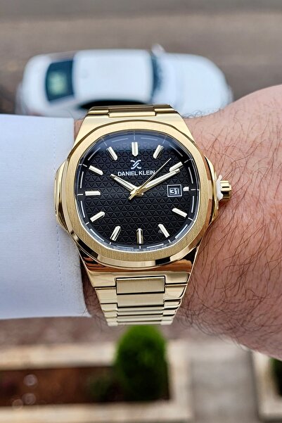 Daniel Klein Kadranı Siyah Kordonu Altın Renk 2 Yıl Garantili 41 mm Erkek Kol...