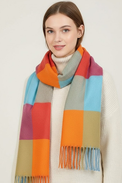 Gubo 100% Acrylic Women's Shawl Colorful