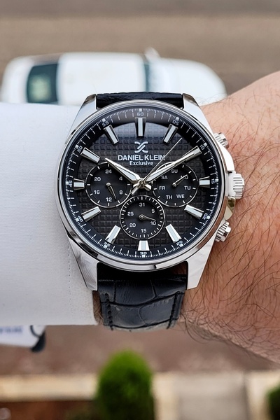 Daniel Klein Black Color 43 mm Internal Indicators Active Men's Wristwatch