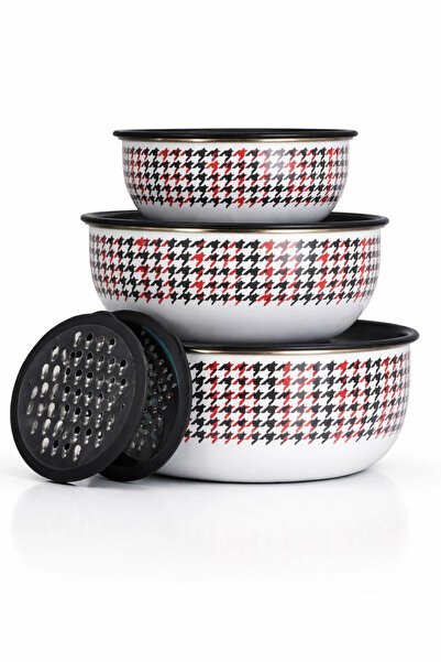 PR HOME Forte Black 3-Piece Grater Mixing / Storage Container - 9 Pieces