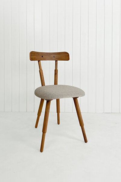 unboxdeco Nesrin Masif Ceviz Ahşap Tasarım Sandalye