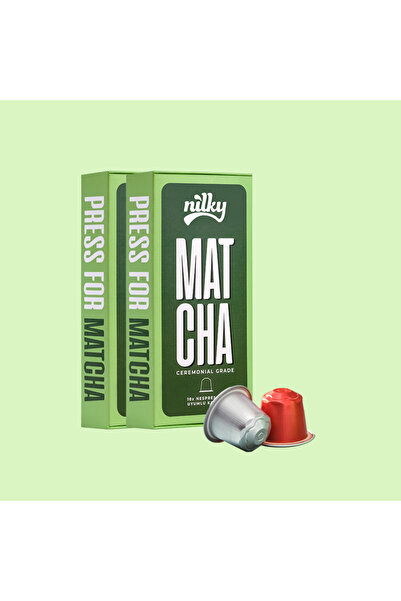 NİLKY Matcha Ceremonial Grade 2 X 10 Capsules - Nespresso Compatible