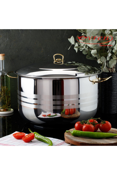 Evren 21 Lt Capacity 36 Cm Venus Maxi Deep Steel Pot